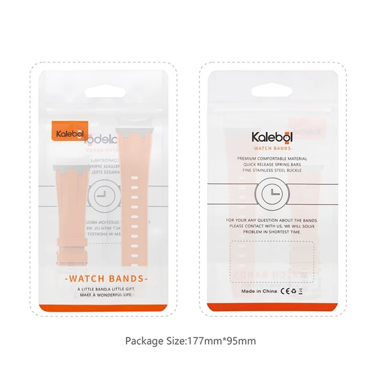 KALEBOL KLB-CXGJ-001 Pour Samsung Galaxy Watch5 40mm / Galaxy Watch6 Classic 43mm Bracelet de montre en silicone - Noir