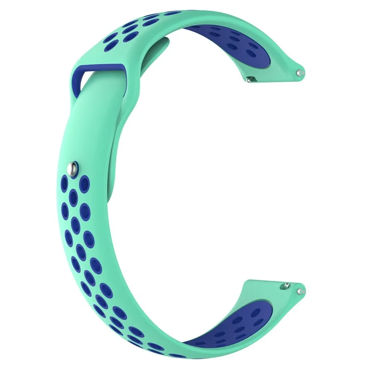KALEBOL KLB-SSGJ-004 Para Samsung Gear Sport / Samsung Gear S2 Classic Correa de Silicona de 20 mm con Hebilla - Verde / Azul