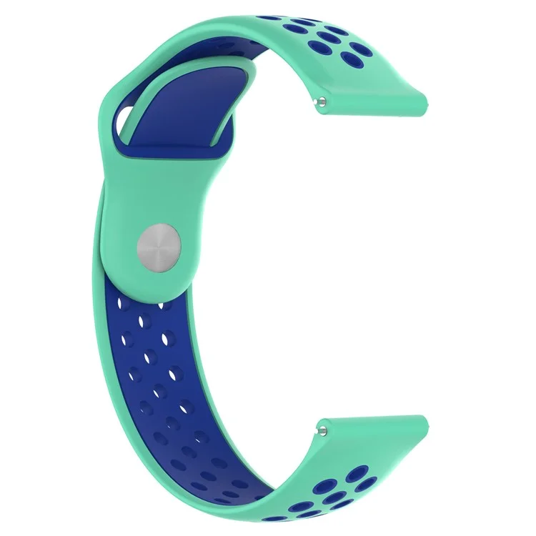 KALEBOL KLB-SSGJ-004 Para Samsung Gear Sport / Samsung Gear S2 Classic Correa de Silicona de 20 mm con Hebilla - Verde / Azul