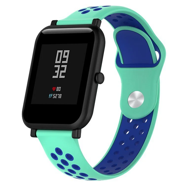KALEBOL KLB-SSGJ-004 Para Samsung Gear Sport / Samsung Gear S2 Classic Correa de Silicona de 20 mm con Hebilla - Verde / Azul