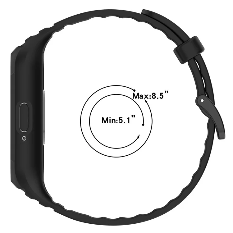 For Samsung Galaxy Fit3 Integrated Silicone Strap with Watch Case Replacement Wrist Band - Purple