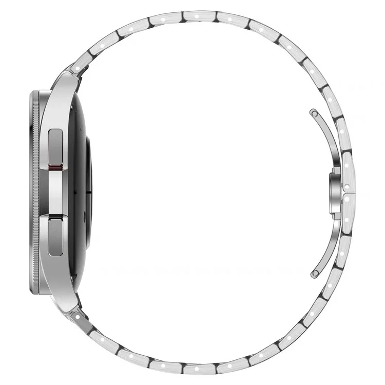 For Samsung Galaxy Watch6  /  Watch 5  /  Watch FE 40mm / Watch4 Watch Strap Stainless Steel Watchband with Butterfly Buckle - Titanium