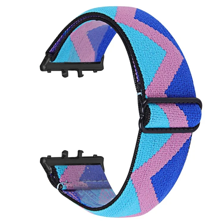 Для Samsung Galaxy Fit3 SM-R390 Эластичный ремешок для запястья с узором Watch Strap (черная пряжка) - 1