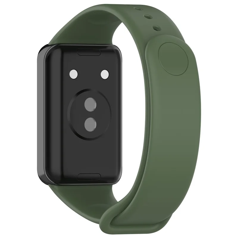 For Honor Band 9 Watch Band Soft TPU Adjustable Wrist Strap - Dark Green