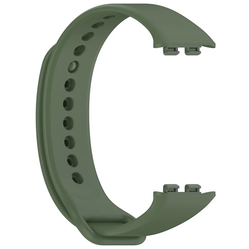 For Honor Band 9 Watch Band Soft TPU Adjustable Wrist Strap - Dark Green