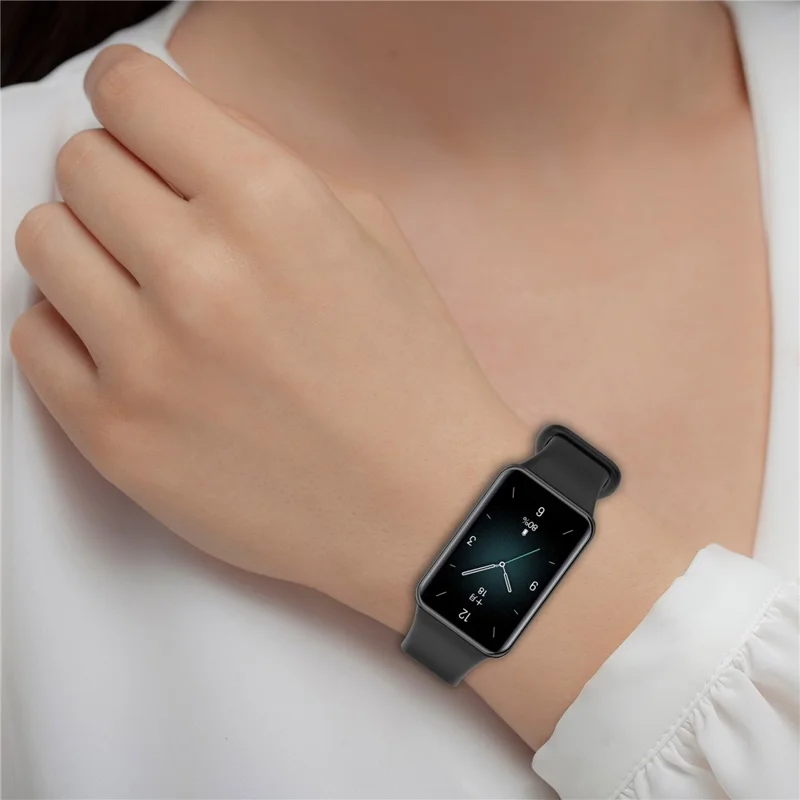 For Honor Band 9 Watch Band Soft TPU Adjustable Wrist Strap - Dark Green