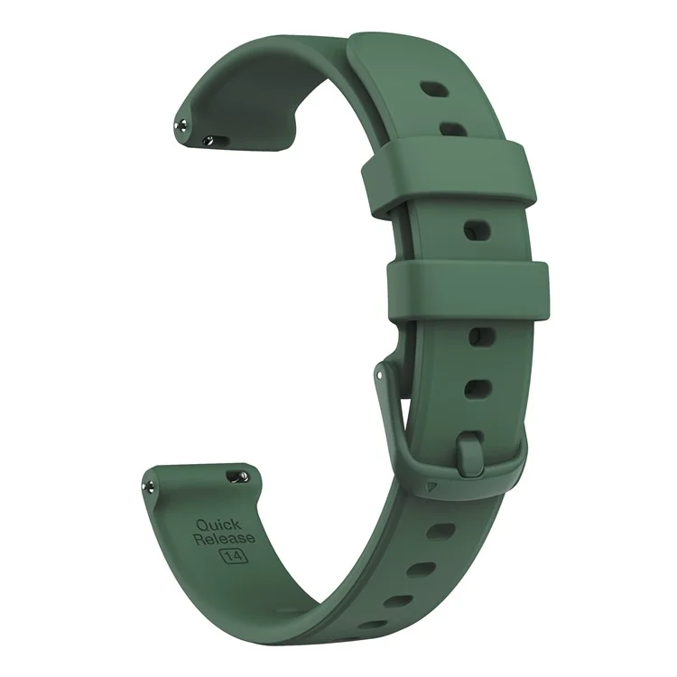 Para Garmin Lily Silicone Watch Strap Adjustable Wrist Band Replacement - Midnight Green