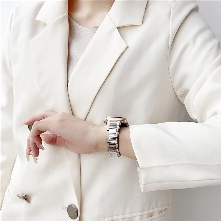 For Apple Watch 10 46mm / Ultra 2 / Ultra 49mm / 9 8 7 45mm / SE (2023) SE (2022) SE 6 5 4 44mm / 3 2 1 42mm Stainless Steel Band Watch Strap