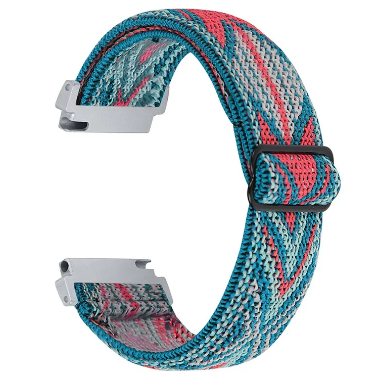 For Verizon Gizmo Watch 3 Elastic Nylon Strap Stylish Pattern Smartwatch Band - Style K