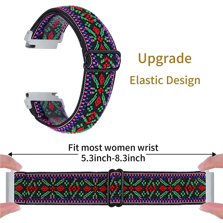 For Gabb Watch 3 Replacement Nylon Strap Stylish Pattern Breathable Wrist Band - Style H