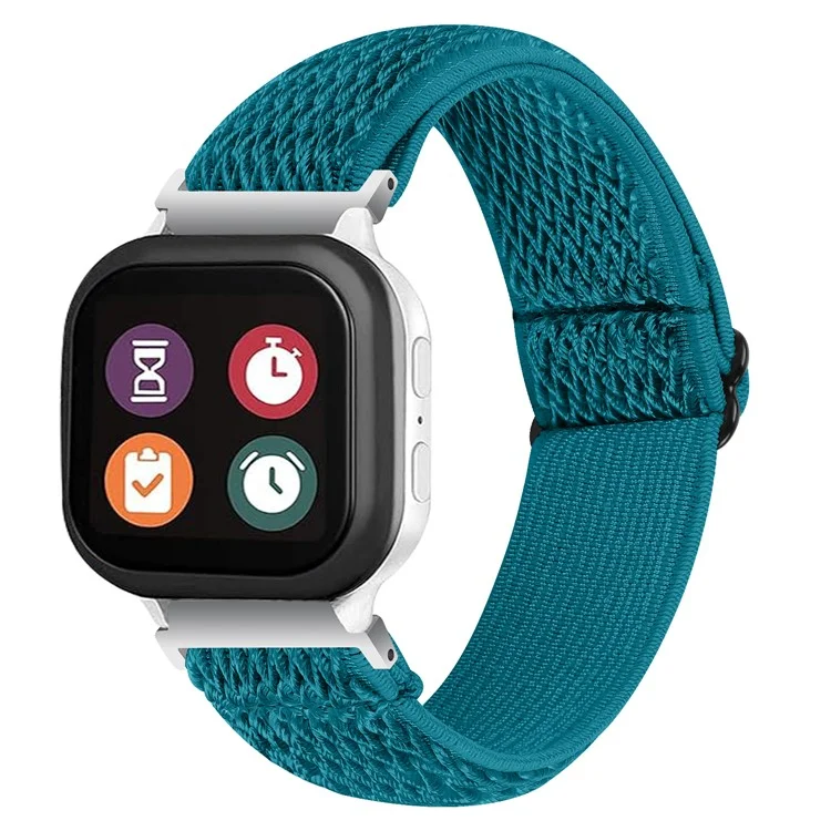For Gabb Watch 1 Nylon Elastic Wrist Band Smartwatch Strap Easy to Adjust - Turquoise Blue