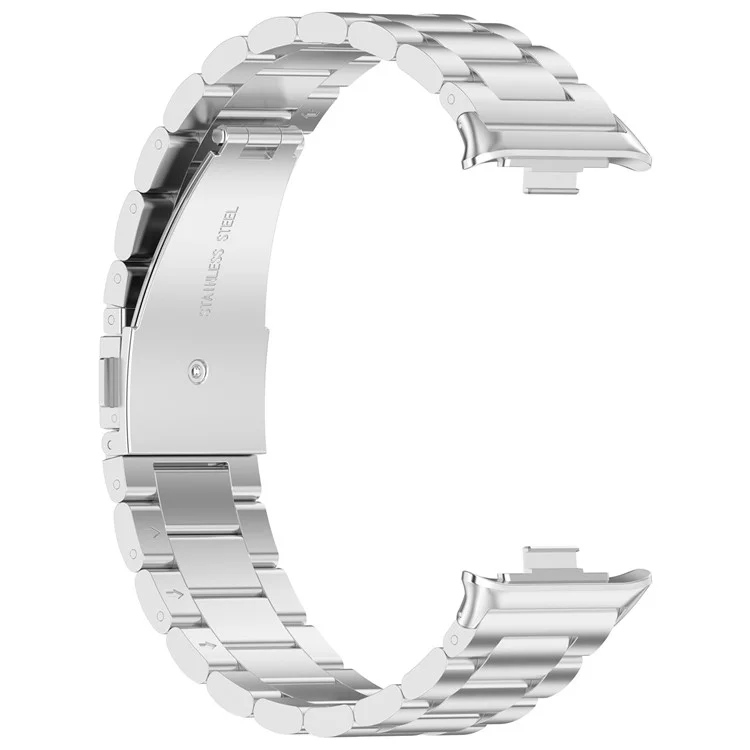 Para Xiaomi Redmi Watch 4 / Smart Band 8 Pro Pulseira de Aço Inoxidável com Fivela