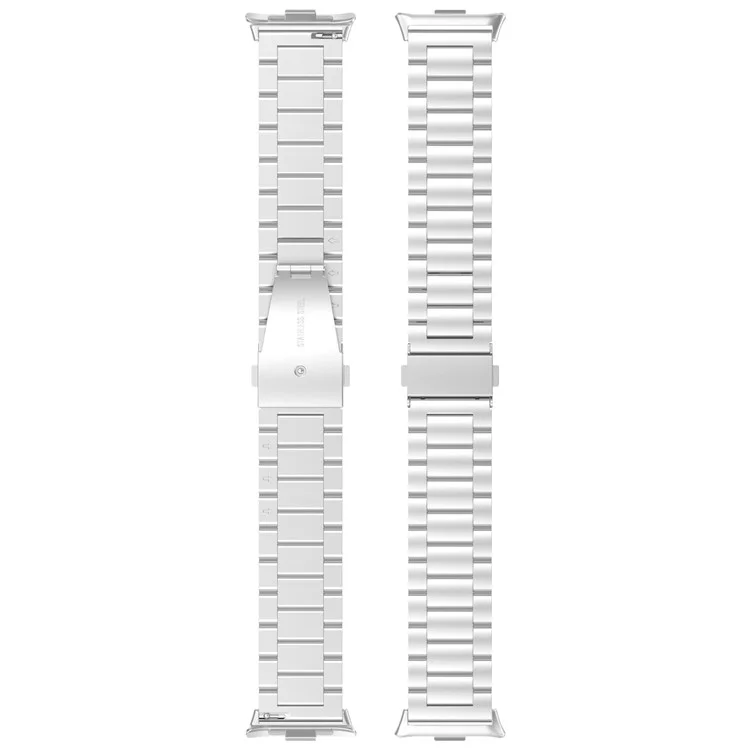 Para Xiaomi Redmi Watch 4 / Smart Band 8 Pro Pulseira de Aço Inoxidável com Fivela