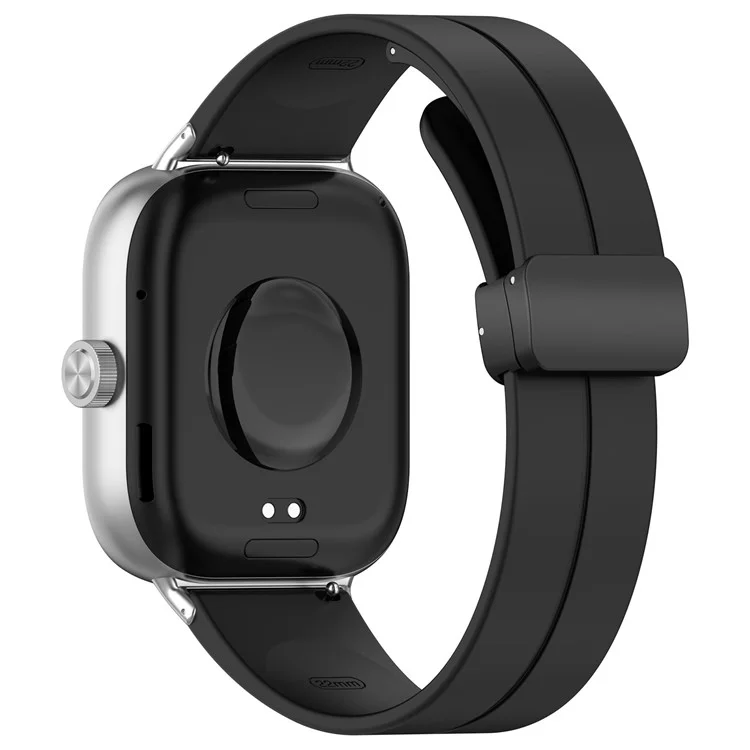 Para Xiaomi Redmi Watch 4 / Smart Band 8 Pro Faixa de Silicone de Substituição do Pulso com Fivela Dobrável - Preto