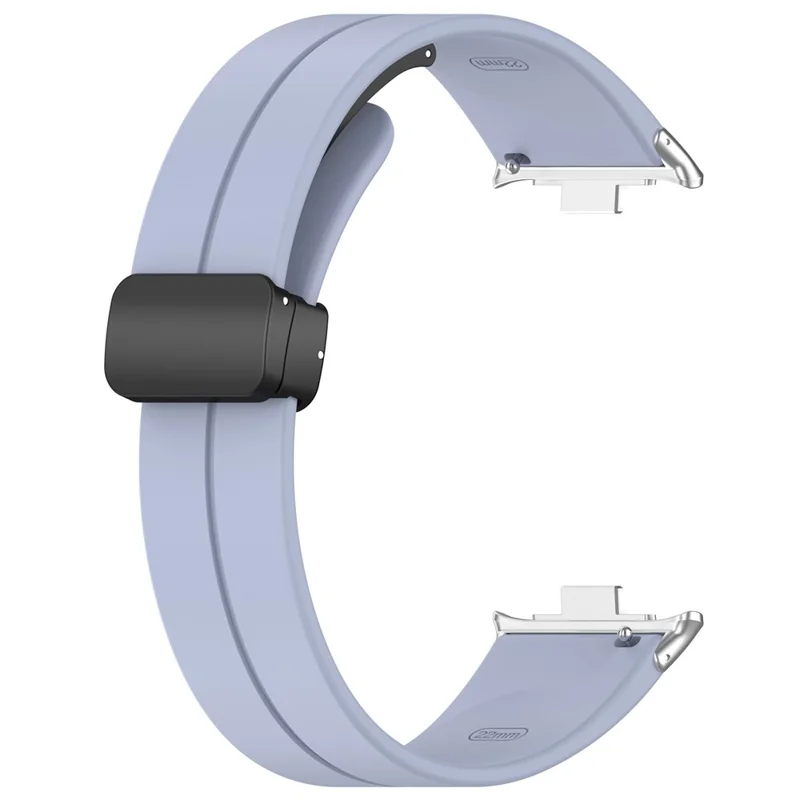 For Xiaomi Redmi Watch 6 / Watch 5 / Watch 5 eSIM / Watch 4 / Smart Band 9 Pro / 8 Pro Silicone Strap Replacement Wrist Band with Folding Buckle - Light Blue