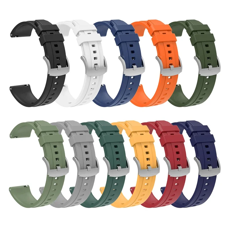 For Huawei Watch GT 4 41mm Replacement Silicone Band with Watch Case - Navy Blue