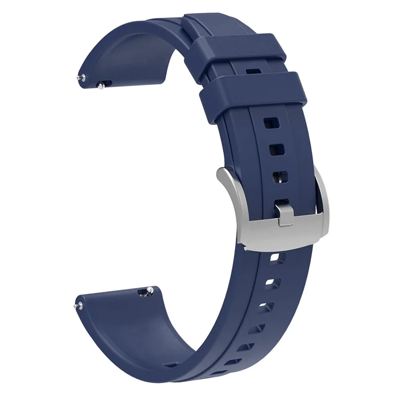 For Huawei Watch GT 4 41mm / Oppo Watch X2 Mini Soft Silicone Watch Band Strap Replacement Accessory - Navy Blue