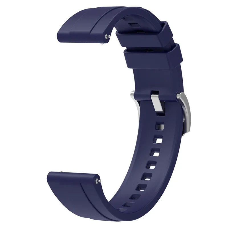 For Huawei Watch GT 4 41mm / Oppo Watch X2 Mini Soft Silicone Watch Band Strap Replacement Accessory - Navy Blue