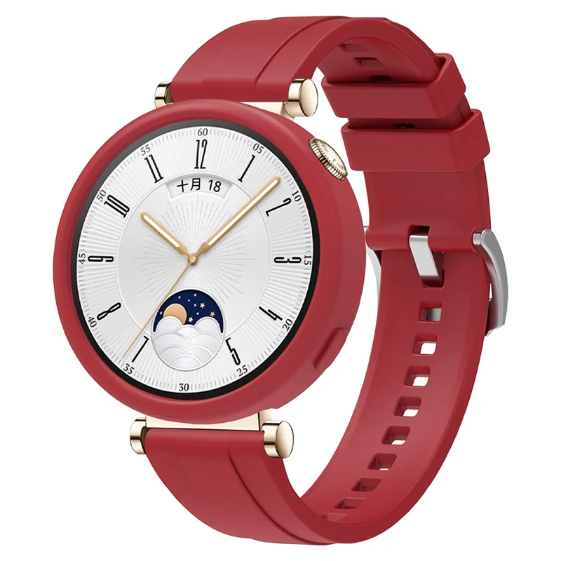 For Huawei Watch GT 4 41mm / Oppo Watch X2 Mini Soft Silicone Urband Tilbehør - Rød