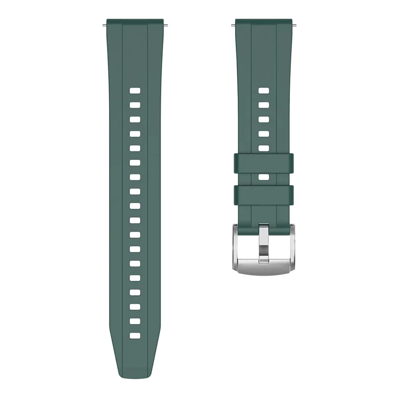Für Huawei Watch GT 4 41mm Soft Silikon-Uhrenarmband Ersatzaccessoire - Schwärzlich-Grün