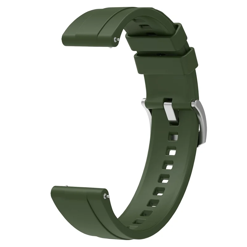 For Huawei Watch GT 4 41mm / Oppo Watch X2 Mini Soft Silicone Watch Band Strap Replacement Accessory - Dark Green