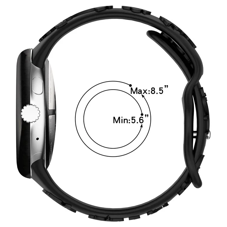 Per Google Pixel Watch 3 41mm / Watch 2 / Pixel Watch Carving Flower Pattern Watch Strap Replacement Silicone Band - Arancione