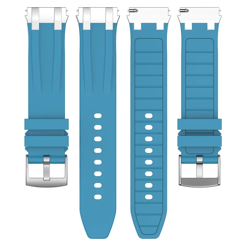 For Garmin Forerunner 570 42mm / Samsung 20mm Universal Smartwatch Strap Silicone Replacement Wrist Band - Blue