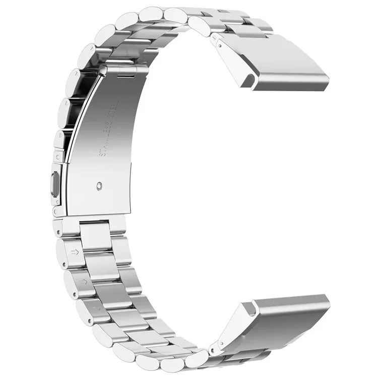 Para Garmin Fenix 7X / 7X Pro / 6X Quickfit 26mm Pulseira de Aço Inoxidável 3 Contas - Prata
