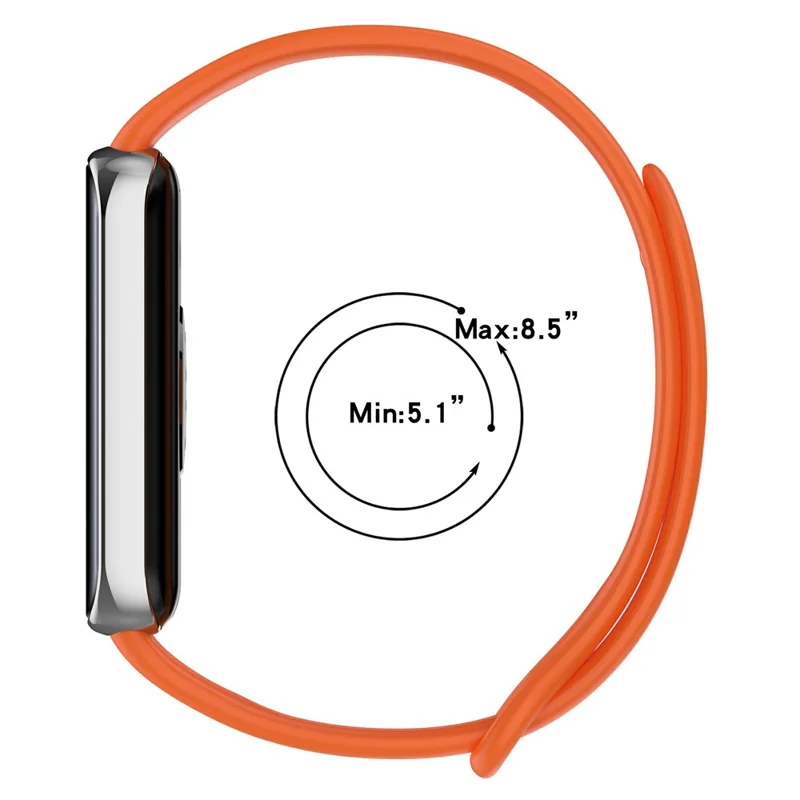 For Honor Band 9 Silicone Watch Strap Replacement Wrist Band - Orange