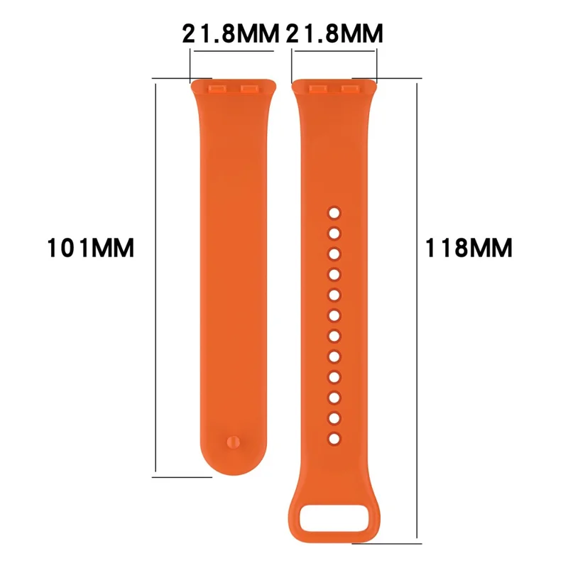For Honor Band 9 Silicone Watch Strap Replacement Wrist Band - Orange