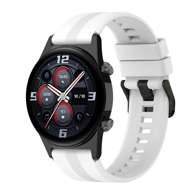 شريط ساعة Honor Watch GS 4 مقاس 22 مم من السيليكون اللين للتبديل - أبيض