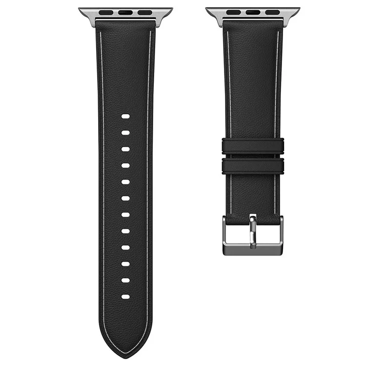 Для Apple Watch 10 46 мм / Ultra 2 / Ultra 49 мм / 9 8 7 45 мм / SE (2023) SE (2022) SE 6 5 4 44 мм / 3 2 1 42 мм TPU Band Strap - Черный