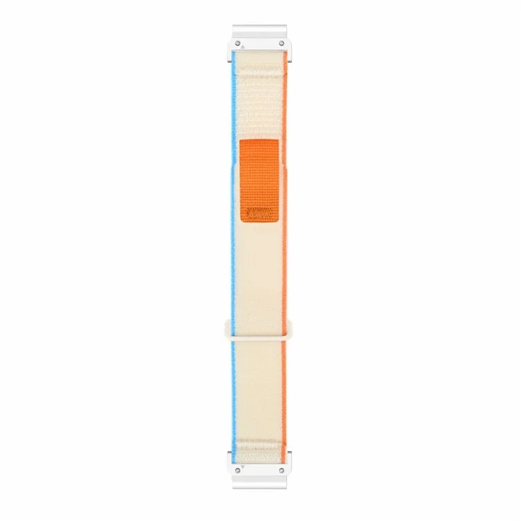 For Coros Vertix 2  /  Garmin Fenix 7X  /  6X  /  5X 26mm Trail Loop Nylon Band Soft Watch Strap - Milky White+White