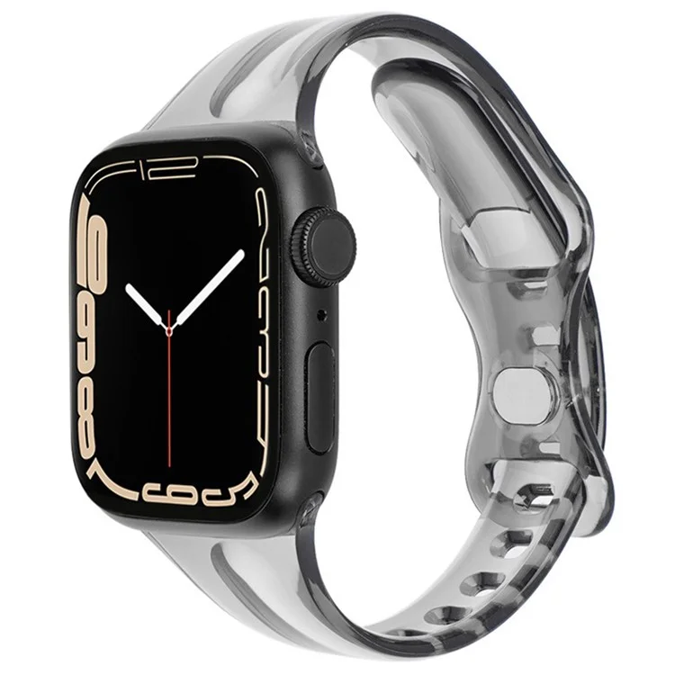 Per Apple Watch 10 46 mm / Ultra 2 / Ultra 49 mm / 9 8 7 45 mm / SE (2023) SE (2022) SE 6 5 4 44 mm / 3 2 1 42 mm TPU Watch Strap - Nero