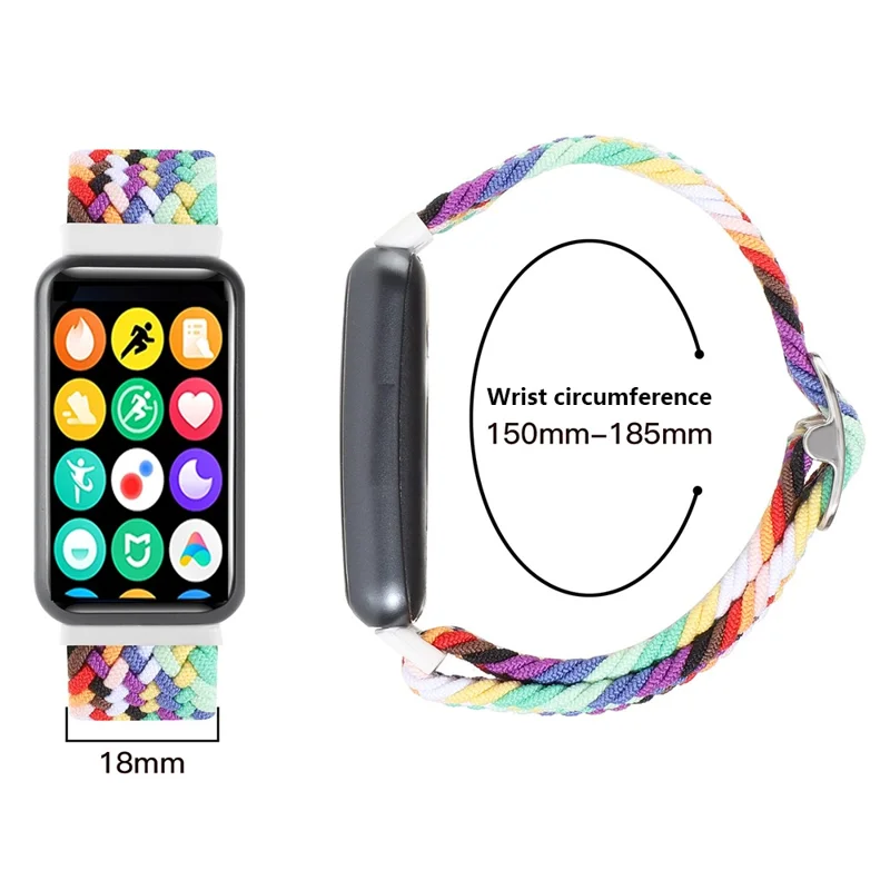For Xiaomi Redmi Watch 4 Braided Band Adjustable Replacement Nylon Watch Strap - Blue