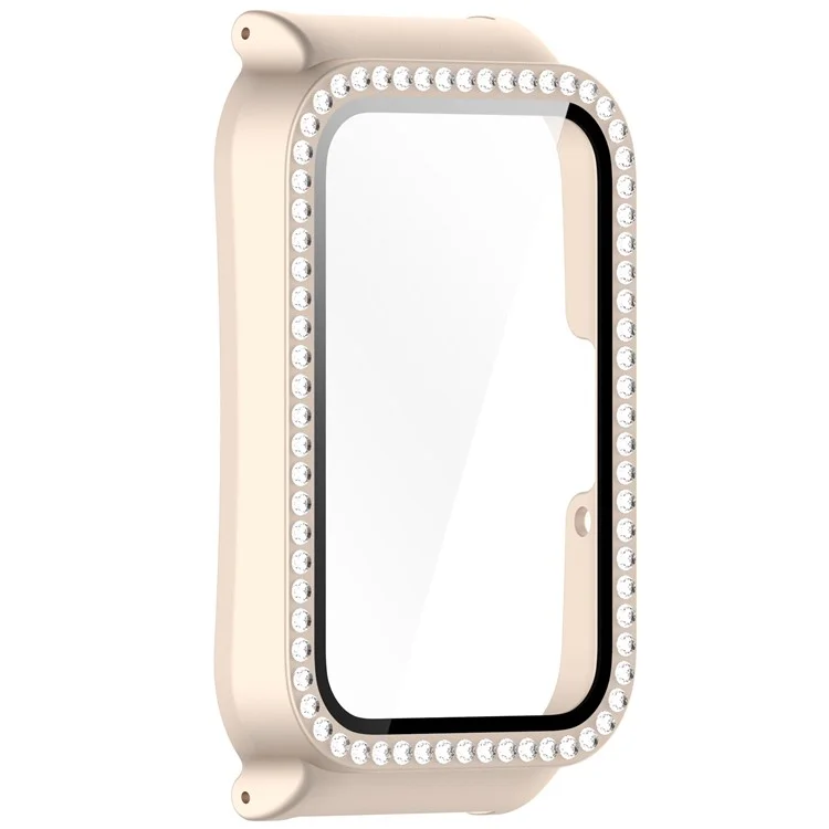 Для ремешка Samsung Galaxy Fit3 Magnetic Watch Strap Frame Case Tempered Glass Screen Film - Starlight