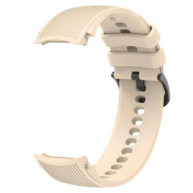 For Oppo Watch X / Watch X2 / OnePlus Watch 3 / 2R / 2 Replacement Soft Silicone Strap Adjustable Watch Band - Beige