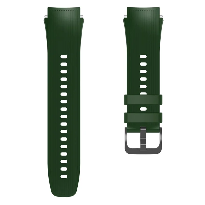 For Oppo Watch X / Watch X2 / OnePlus Watch 3 43mm / 2R / 2 Replacement Soft Silicone Strap Adjustable Watch Band - Army Green