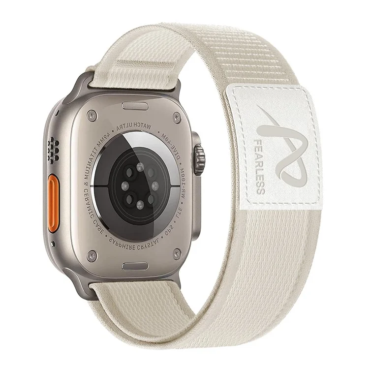 For Apple Watch Series 10 42mm / 9 8 7 41mm / SE (2023) SE (2022) SE 6 5 4 40mm / 3 2 1 38mm Wrist Strap Nylon Watch Band - Starlight