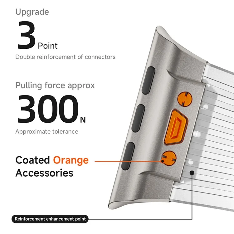 Para Apple Watch 10 46mm / Ultra 2 / Ultra 49mm / 9 8 7 45mm / SE (2023) SE (2022) SE 6 5 4 44mm / 3 2 1 42mm Silicone Strap - Titânio+Transparente