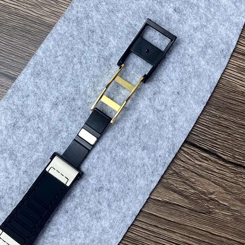 For Huawei Watch 4 / 4 Pro / GT 4 46mm Watch Band 22mm Silicone+Genuine Cow Leather Watch Strap - Green