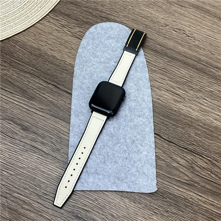 Pour Apple Watch 10 46mm / Ultra 2 / Ultra 49mm / 9 8 7 45mm / SE (2023) SE (2022) SE 6 5 4 44mm / 3 2 1 42mm Watch Band Magnetic Buckle - Beige
