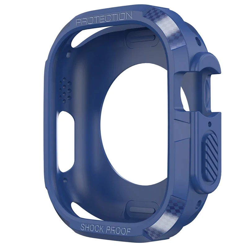 Para Apple Watch Ultra 49mm TPU Capa Protetora Resistente a Choques Quadro Shell Watch Protetor - Azul