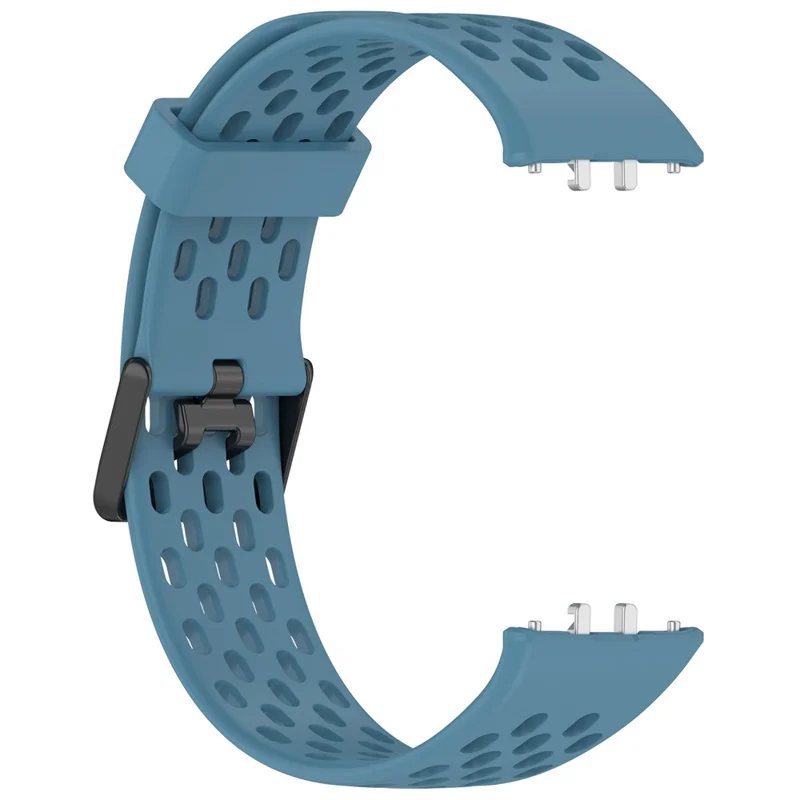 For Samsung Galaxy Fit3 Strap Replacement Silicone Breathable Watch Bracelet - Blue