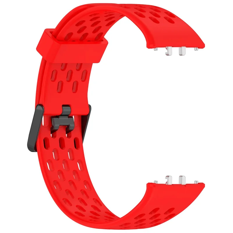 For Samsung Galaxy Fit3 Strap Replacement Silicone Breathable Watch Bracelet - Red