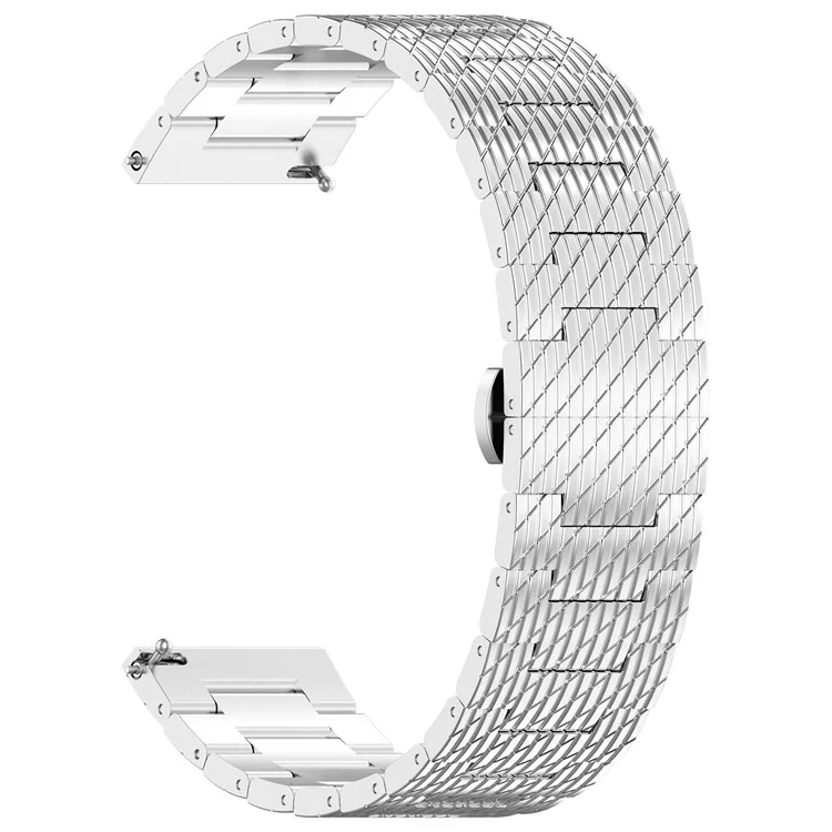 For Huawei Watch GT 3 42mm / GT 3 Pro 20mm Stainless Steel Watch Strap with Buckle - Silver