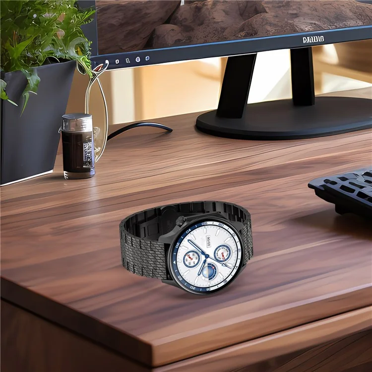 For Huawei Watch GT 3 42mm / GT 3 Pro 20mm Stainless Steel Watch Strap with Buckle - Silver
