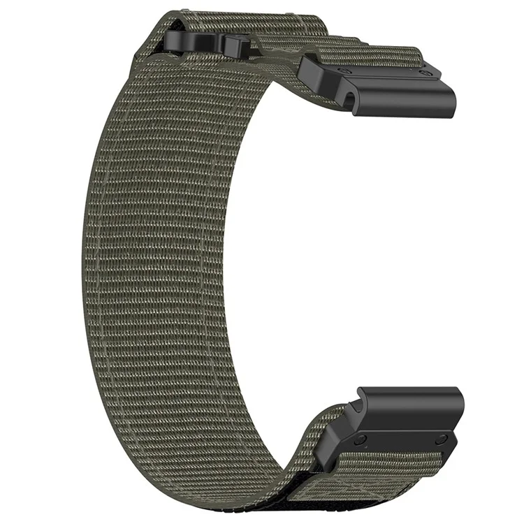 For Garmin Fenix 7X / 7X Pro / Instinct 2X / QuickFit 26mm Nylon Sticker Wrist Strap - Grey