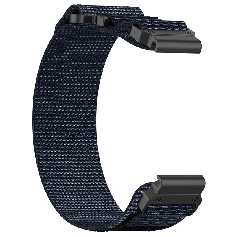 For Garmin Fenix 7X / 7X Pro / Instinct 2X / QuickFit 26mm Nylon Sticker Wrist Strap - Blue