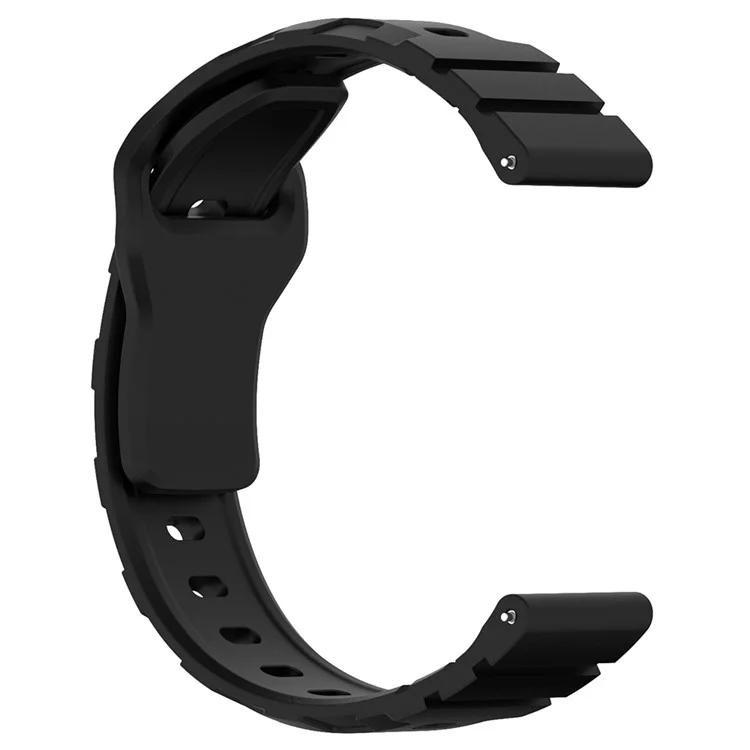 Pour Huawei Watch GT 4 46mm / 4 Pro / 4 41mm Bracelet de montre en silicone 22mm Armour Watch Band Remplacement - Noir
